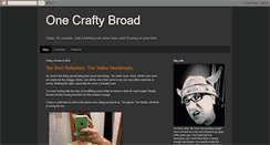 Desktop Screenshot of one-crafty-broad.blogspot.com