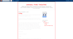 Desktop Screenshot of animalfiretheatre.blogspot.com