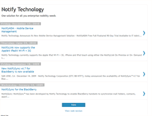 Tablet Screenshot of notifysync.blogspot.com