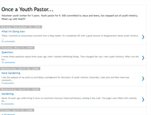 Tablet Screenshot of onceayouthpastor.blogspot.com