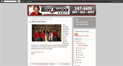 Desktop Screenshot of beckyhancockrealty.blogspot.com