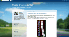 Desktop Screenshot of crystalcreationsbykathy.blogspot.com