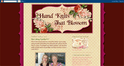 Desktop Screenshot of handknitsthatblossom.blogspot.com