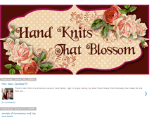 Tablet Screenshot of handknitsthatblossom.blogspot.com