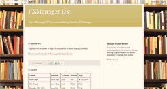 Desktop Screenshot of fxmanagerlist.blogspot.com