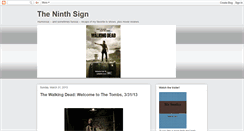 Desktop Screenshot of ninthsign.blogspot.com