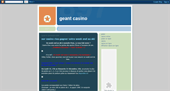 Desktop Screenshot of geant-casino770.blogspot.com
