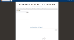 Desktop Screenshot of myzidanefc.blogspot.com