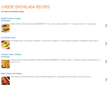 Tablet Screenshot of cheeseenchiladarecipes.blogspot.com