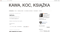Desktop Screenshot of kawa-koc-ksiazka.blogspot.com