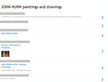 Tablet Screenshot of johnhunnpaintings.blogspot.com