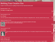 Tablet Screenshot of birthingyourcreativefire.blogspot.com