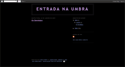 Desktop Screenshot of entradanaumbra.blogspot.com