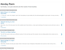 Tablet Screenshot of mondaypoem.blogspot.com