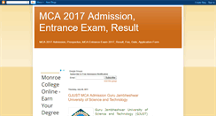 Desktop Screenshot of bcamcaadmission.blogspot.com