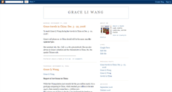 Desktop Screenshot of graceliwang.blogspot.com