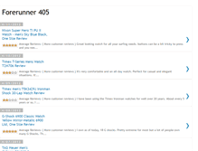 Tablet Screenshot of forerunner405.blogspot.com