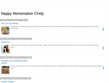 Tablet Screenshot of happyhomemakercindy.blogspot.com