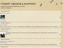 Tablet Screenshot of dressyrhoppning.blogspot.com