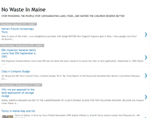 Tablet Screenshot of nowastemaine.blogspot.com