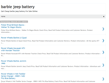 Tablet Screenshot of barbiejeepbatteryblog.blogspot.com