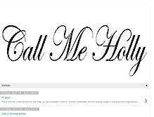 Tablet Screenshot of callmeholly.blogspot.com