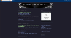 Desktop Screenshot of mymusicpickoftheday.blogspot.com