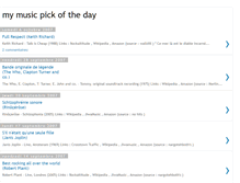 Tablet Screenshot of mymusicpickoftheday.blogspot.com