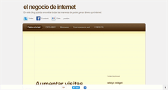 Desktop Screenshot of elnegociodeinternet.blogspot.com