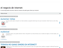 Tablet Screenshot of elnegociodeinternet.blogspot.com