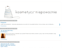 Tablet Screenshot of kosmetycz-niepowaznie.blogspot.com