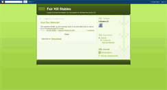 Desktop Screenshot of fairhillstables.blogspot.com