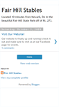 Mobile Screenshot of fairhillstables.blogspot.com