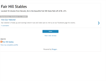 Tablet Screenshot of fairhillstables.blogspot.com