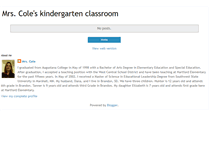 Tablet Screenshot of lori-mrscoleskindergartenclassroom.blogspot.com