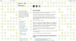 Desktop Screenshot of learnarthistory.blogspot.com