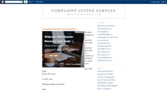 Desktop Screenshot of complaint-letters-samples.blogspot.com
