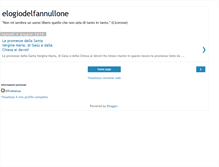 Tablet Screenshot of elogiodelfannullone.blogspot.com