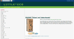 Desktop Screenshot of littleeco.blogspot.com