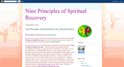 Desktop Screenshot of nineprinciplesofspiritualrecovery.blogspot.com