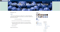 Desktop Screenshot of hollidaysblueberryacres.blogspot.com