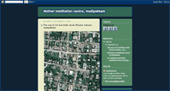 Desktop Screenshot of mothermeditationcentremadipakkam.blogspot.com