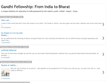 Tablet Screenshot of gandhifellowship.blogspot.com