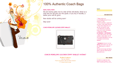 Desktop Screenshot of lovecoachbag.blogspot.com