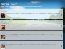 Tablet Screenshot of igamersreview.blogspot.com