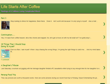 Tablet Screenshot of life-after-coffee.blogspot.com