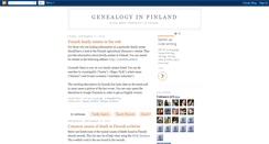 Desktop Screenshot of genealogyinfinland.blogspot.com