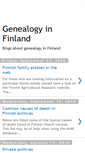 Mobile Screenshot of genealogyinfinland.blogspot.com