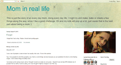 Desktop Screenshot of motherinreallife.blogspot.com