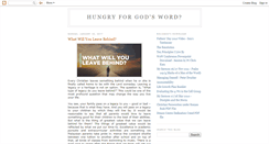 Desktop Screenshot of hungryforgodsword.blogspot.com